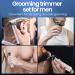 Professional T Blade Hair Trimmer for Men - Cordless Electric Hair Clippers for Precision Beard Trimming - Adjustable Grooming Kit with Guide Combs - Silver - Buy Online on GoSupps.com