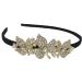 Siskok Rhinestone Headband for Women - Crystal Hairband with Three Leaves Design - Elegant Bling Fashion Hair Accessory - Buy Online on GoSupps.com