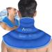 Atsuwell Ice Pack for Neck and Shoulders Pain Relief Cold Compress Therapy Shoulder Ice Packs for Injuries Reusable Gel Large Upper Back Cold Pack Wrap for Swelling Bruises Sprain Surgery Blue