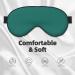 Solid Dark Green Eye Mask - Soft Elastic & Adjustable Sleep Mask for Men & Women | International Shipping Available - Buy Online on GoSupps.com