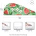 Plumeria Watermelon Green Hair Towel 2 Pack | Super Absorbent Quick Dry Hair Turbans for Women & Girls - Buy Online on GoSupps.com