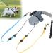 Double Head Pet Walking Leash - Retractable Leash for 2 Dogs | Gray Dog Leashes International Shipping - Buy Online on GoSupps.com