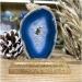 JUKUCKV Natural Blue Crystal Agate Slice Spiritual Support Decor for Home & Office - Buy Online on GoSupps.com
