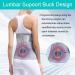 TANDCF Large Back Support Brace - Adjustable Lumbar Support Belt for Men and Women - Back Pain Relief and Spine Alignment - Size L - Buy Online on GoSupps.com