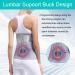 TANDCF Back Support Brace for Men & Women - Adjustable Lumbar Support Belt for Pain Relief & Posture Correction - Medium Size (Pack of 1) - Buy Online on GoSupps.com