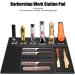 Silicone Barber Mat with Slip Prevention Large Size Work Station Pad for Clippers Scissors Organized & Easy to Cleanse - Buy Online on GoSupps.com