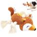 Aeitpet dog toys for large and small dogs filled toys dog dog toys dog toy squeaky plush with crinkle paper puppy toy cuddly toy for dogs brown