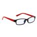 4Sold slim women men reading glasses +0.50 +0.75 +1.5 +2.0 +2.5 blue -filter glasses blue light and UV protective glasses screen glasses Advanced gamers gaming glasses computer glasses black red 2.0 x x x