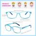 Children Optical Glasses Frame tr90 Flexible Bendable One-piece Safe Eyeglasses Girls Boy Black/ Clear Blue - Buy Online on GoSupps.com