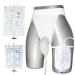 Reusable Urine Leg Bags for Men Drainage Collection System Plus 2 Portable Silicone Catheter Bags (1000ml & 2000ml) Incontinence Relief (Elderly Men)