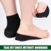 BOXOB Height Increase Socks - Invisible Shoe Lift Insoles for Men & Women | Comfortable Height Booster Heel Pads (Black - Buy Online on GoSupps.com