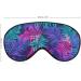 Neon Tropical Palm Leaf Sleep Mask - Adjustable Eye Cover for Sleeping & Travel - Buy Online on GoSupps.com