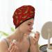Hohey Bee Golden Hair Towel Wrap - Quick Drying Hair Towel Turban with Button for Fast Drying - Buy Online on GoSupps.com