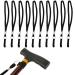 10Pcs Walking Stick Wrist Strap Walking Stick Strap Wrist Walking Stick Strap Walking Stick Accessories Non Slippery Wrist Loop Accessories for Outdoor Mountaineering (Black)