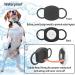 Airtag Dog Collar Keeper - 2 Pack Cat GPS Shell - Anti-Wing Pet Tracker Compatible with Apple Item Finder - Silicone Protective Cover for Backpack Belt Loop - Black/White - Buy Online on GoSupps.com