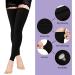 Ktinnead Thigh High Compression Stockings Footless 20-30mmHg - Black XX-Large - Buy Online on GoSupps.com