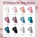 VANREESA Gel Nail Polish Kit with 36W UV LED Lamp - 12 Colors Set with Manicure Tools - Nail Gel Starter Set for Women - Royal Blue and Baby Pink - Buy Online on GoSupps.com