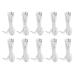 10pcs / Bag DC 2.5mm 1.2m 2 in 1 Pin Type Electrode Wires Cable Compatible Wires for TENS Unit Physiotherapy Machine