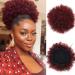 JHZHONG Afro Puff Drawstring Ponytail for Black Women Short Kinky Curly Afro Ponytail Synthetic Hair Afro Bun Drawstring Ponytail for Women Girls (FB-D1-TBUG Large (Pack of 1)) Large (Pack of 1) FB-D1-TBUG
