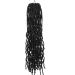 Aomig 21 PCs 18 Inch Synthetic Earthworm Fake Hair Extensions - Goddess Gypsy Braids Passion Twists for Cosplay & Masquerade Parties - Black - Buy Online on GoSupps.com
