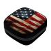 GIAPB Period Bag Sanitary Napkin Storage Bag Pad Holder for Period Makeup Pouch Vintage American Flag Pattern Color3692