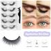 5 Pairs Self-Adhesive False Eyelashes Set with Tweezers - Natural Looking - Buy Online on GoSupps.com