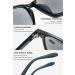 Buy Lanomi Blue Light Filter Reading Glasses - Stylish Sun Protection for Men & Women - Rectangular Gray Lens with Black Transparent Frame - 2.0x Visual Aid - International Shipping Available - Buy Online on GoSupps.com
