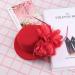 FRCOLOR Top Hat Hair Clip Feather Flower Decor Clips Fascinator Hat Veil Red Mini Top Hat for Tea Party Wedding Party - Buy Online on GoSupps.com