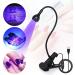 Geisofu 395nm UV Nail Lamp with Clamp | Portable Black Light LED UV Lamp for Gel Nails | 4 Dimming Levels | 5V USB Input - Buy Online on GoSupps.com