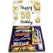 Cadburys Happy 50th Birthday Chocolate Gift Cadbury s Birthday Chocolates Sweet Box Birthday Great Treat Box - 8 Full Size Bars Chocolates Chocolate 8 Piece Set - Buy Online on GoSupps.com