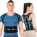 Back Brace Posture Corrector for Women and Men Shoulder Straightener Posture Corrector Adjustable Full Back Support Back Pain Relief - Scoliosis Hunchback Hump Thoracic Spine Corrector Black Large
