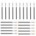 Eyeshadow Brush Sponge 20 Pieces Eye Makeup Applicator Soft Eyebrow Brush Set for Beginners Women Girls