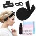 Heatless Curlers Headband New Hair Curlers No Heat Soft Heatless Curls for Sleeping Non Slip Comfortable Heatless Hair Curlers Overnight Hair Curlers Set Heatless Curler for All Hair Types Black