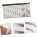 Angoily 9 sheets Eyebrows Peel Makeup Waterproof False Stickers Transfer Eyebrow Brown Shaping for Sticker - Buy Online on GoSupps.com