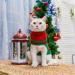 KOOLTAIL Cat Christmas Sweater - Snow Man Stripes Holiday Sweater for Cats and Small Dogs - Buy Online on GoSupps.com
