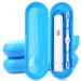 Travel protective cover for electrical toothbrush and replacement brush head Uraqt Reis-etui bag-compatible with standard oral B and philips #3 blue 3 pieces of blue-smooth