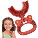 Drang U-Shaped Children's Toothbrush - Soft Silicone Brush Head 360 Oral Care Cartoon Tiger Design - Buy Online on GoSupps.com