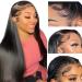 LHENDS 24 Inch Straight Lace Front Wigs Human Hair 180% Density 13x4 Lace Front Wigs for Black Women Human Hair Glueless Brazilian Virgin HD Transparent Lace Frontal Wigs Human Hair Pre Plucked With Baby Hair 24 Inch 13x...