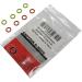 100 Pack Soft Stitch Ring Markers - Small Size for Needle Sizes 0-8 - Orange & Yellow - Knitting/Crochet - Buy Online on GoSupps.com