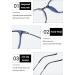 Koosufa Classic Retro Glasses Frames - Thin Nerd Glasses for Men & Women Ultra-Light TR90 Panto Frames with Case - Stylish Prescription-Free Eyewear in Blue - Buy Online on GoSupps.com