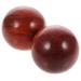 Sewacc wooden trade 1 set handball baoding balls train Chinese handballs Massage balls from jade massager massage fitness balls Traditional Chinese medicine material mahogany