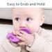 Mombella Baby Teething Toy - Soft Silicone Elephant Teether & Pre-Training Toothbrush for 6-9 Month Olds - Purple - Buy Online on GoSupps.com