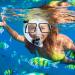 Tarnel Snorkel Adults Set - Anti Leak Panoramic Mask with Tempered Glass, Adjustable Strap & Dry Valve - Ideal for Adults & Youth, Black - Buy Online on GoSupps.com