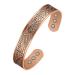 Jecanori Copper Magnetic Bracelets for Men Women Tree of Life Pattern Solid Copper Brazaletes with 6pcs Ultra Strong Magnets Adjustable Size Cuff Bangle with Jewelry Gift Box A-Copper-17.5