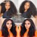 Nadula V Part Wig Kinky Curly Human Hair | Glueless Upgraded U Part Wig | 10A Malaysian Afro Curly V-Part Clip-In Half Wig 16 150% Density - Buy Online on GoSupps.com