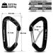 Freskaro 4-Pack Wiregate Carabiner Hooks Durable EDC Clip for Hiking Camping & Fishing Lightweight Black Accessories for Outdoors - Buy Online on GoSupps.com