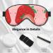 Cartoon Strawberry Eye Mask - Soft Adjustable Sleeping Mask for Men & Women | Comfortable Nighttime Relaxation - Buy Online on GoSupps.com