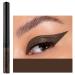 Coloured Eyeliner Matte Liquid Eyeliner White Eyeliner Long-Lasting Waterproof Liquid Eye Liner Highly-Pigmented Colourful Eyeliner for Eye Makeup Tools Black Brown (BrownGrey-21)