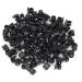 100PCS Mini Hair Clips  Black Plastic Stylish Jaw Clips Non Slip Hair Clip Clamps Small Hair Crown Claws Pins Clamps for Girls and Women