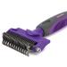 Pet Dematting Tool By Hertzko - for Dogs and Cats - Removes Loose Undercoat, Mats and Tangled Hair- Great Grooming Comb Tool for Brushing, Dematting and Deshedding. (Purple)
